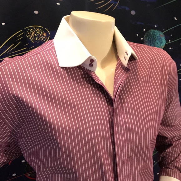 Steven Land French Cuffs Dress Shirt - Picture 12 of 17